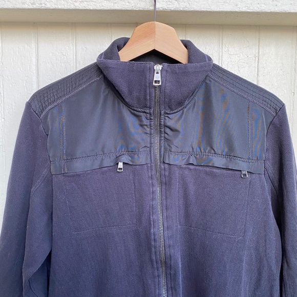 BNWOT Calvin Klein Knit Zip Up Mock Neck Sweater - Picture 3 of 3